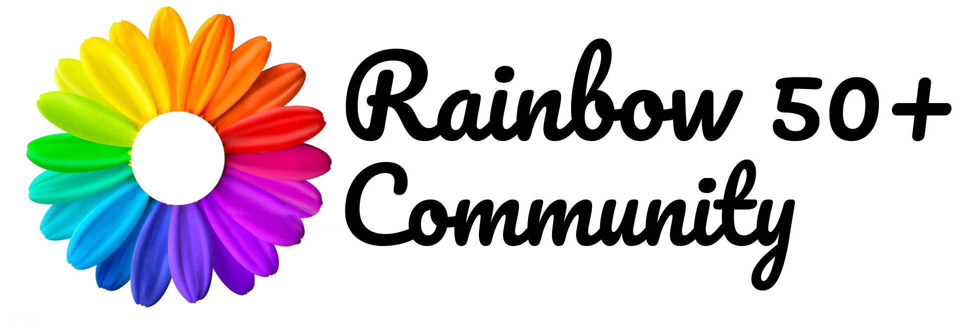 Rainbow 50+ Logo black version